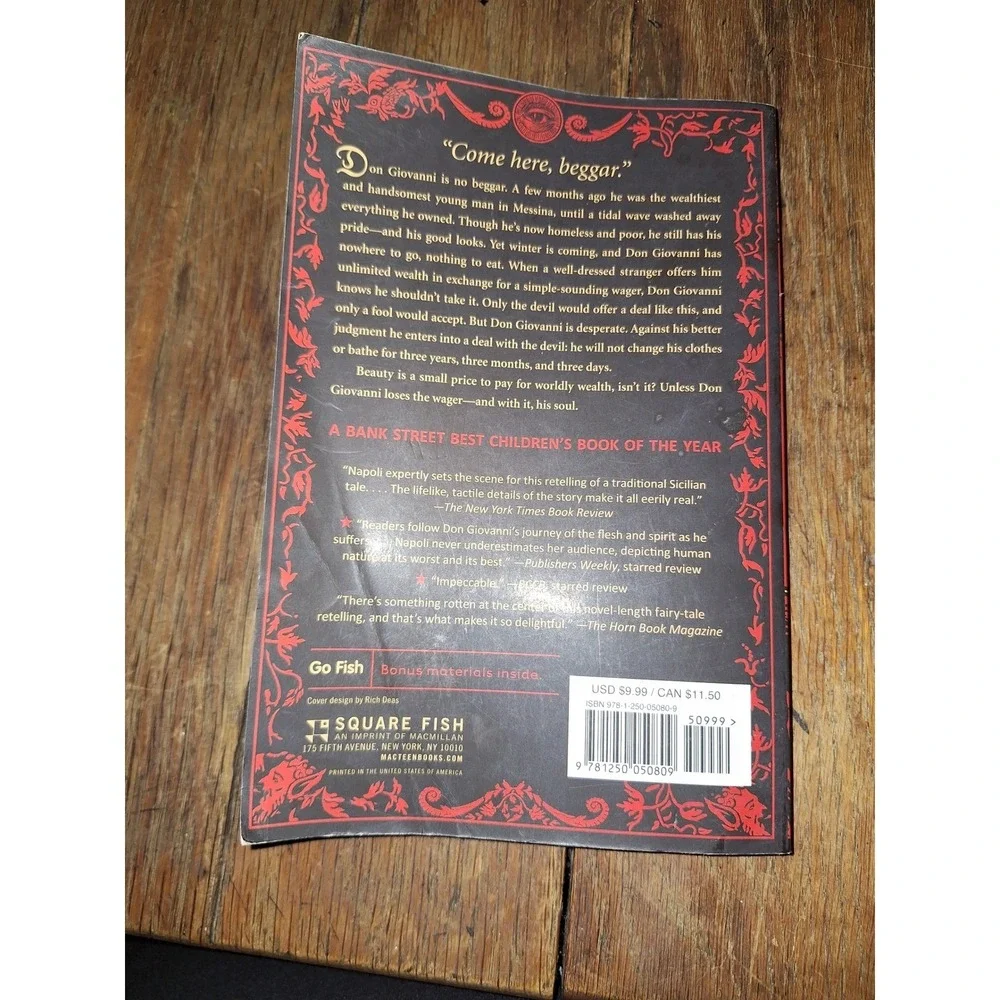 The Wager Donna Jo Napoli Paperback YA Historical Fantasy Sicilian Retelling